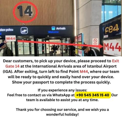 İstanbul New İnternational Airport pickup location