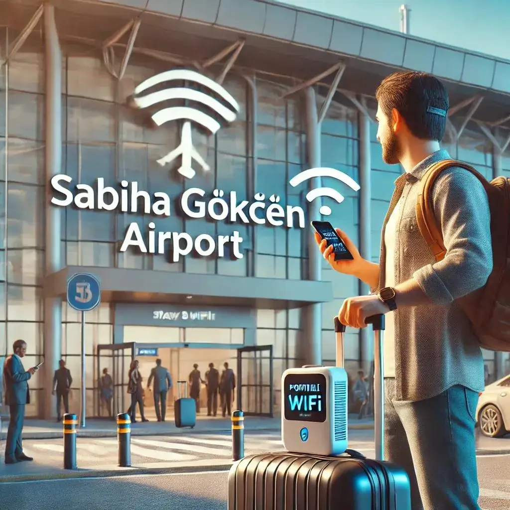 Internet rápida e ilimitada no Aeroporto Sabiha Gökçen com StayinWifi