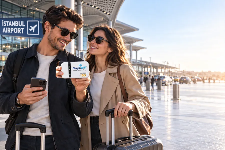 استلام StayinWifi في مطار إسطنبول